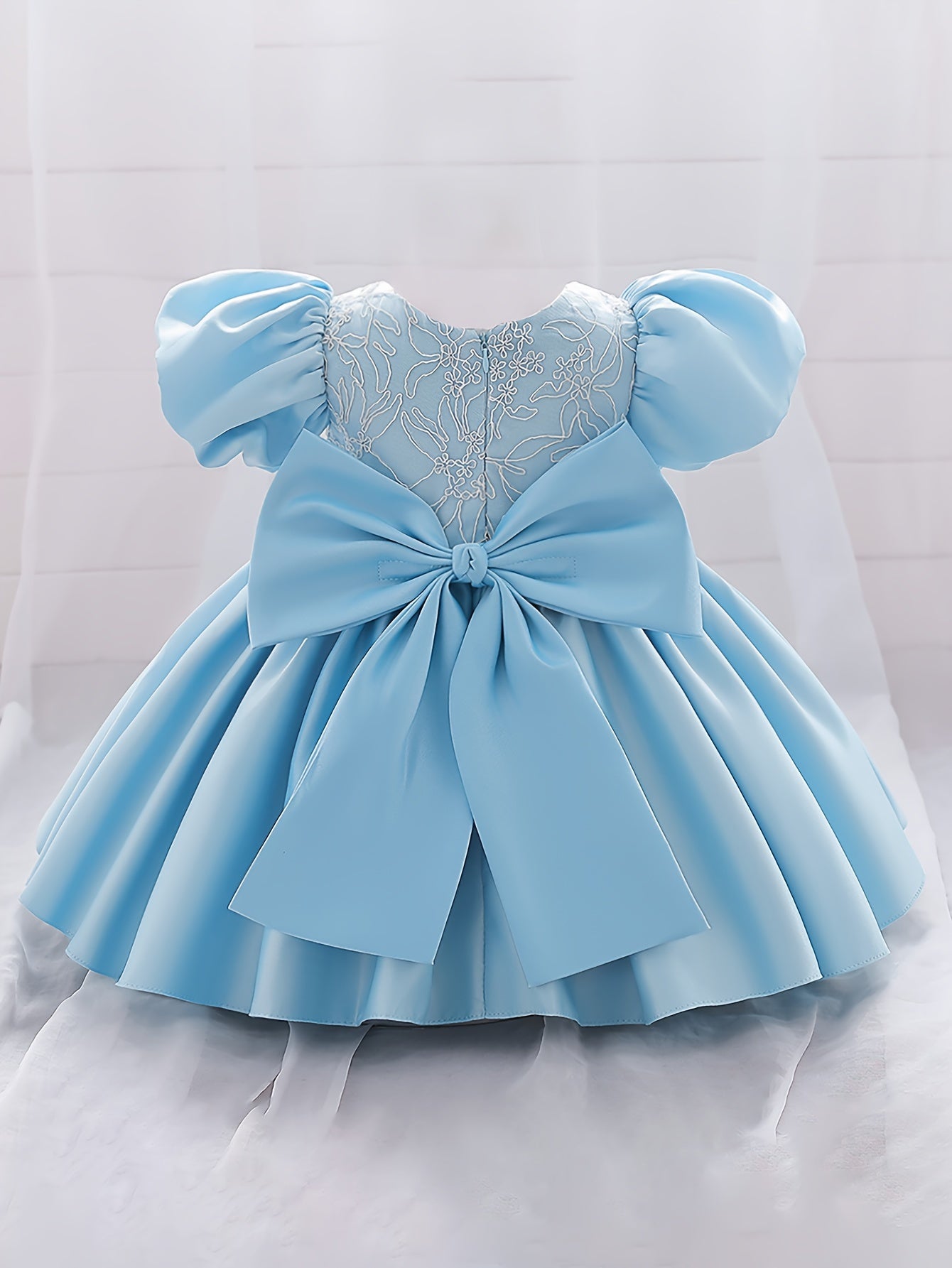 Fabulous Gown Dress With Big Bow - Girls Birthday Party Dress