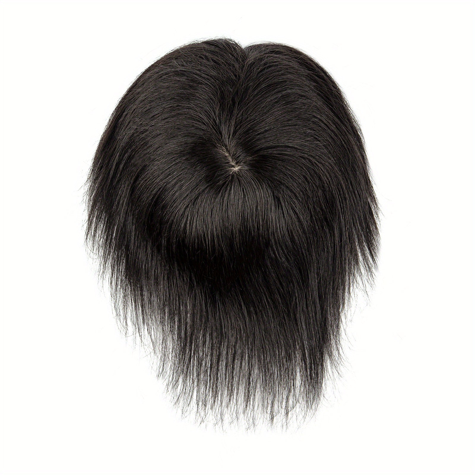 Men's Clip In Hairpiece 14x19 Straight Hair Topper with Bangs