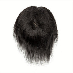 Men's Clip In Hairpiece 14x19 Straight Hair Topper with Bangs