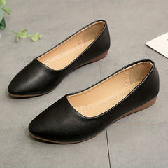 Women's Pointed Toe Flat Shoes Soft Slip-On Casual Walking Flats