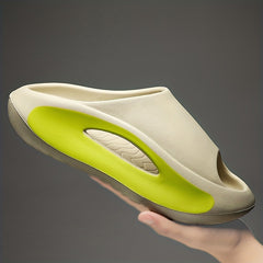 Men's Platform Slides Open Toe Slip On Slippers