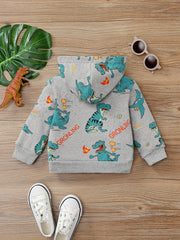 Baby Boys Cartoon Printed Hooded Sweatshirt