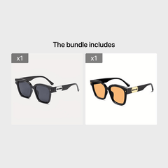 Men's Large Square Sunglasses Boxed for Sun Protection