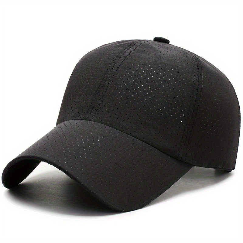 Men's Quick Drying Mesh Baseball Cap Breathable Punch Sunshade Cap
