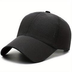 Men's Quick Drying Mesh Baseball Cap Breathable Punch Sunshade Cap