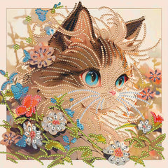 Cat Pattern DIY 5D Diamond Painting Kit for Beginners