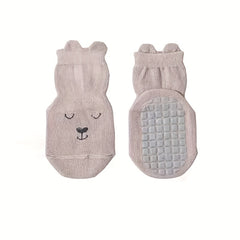 5 Pairs Toddler Non-slip Floor Socks Boys Girls Animal Cartoon