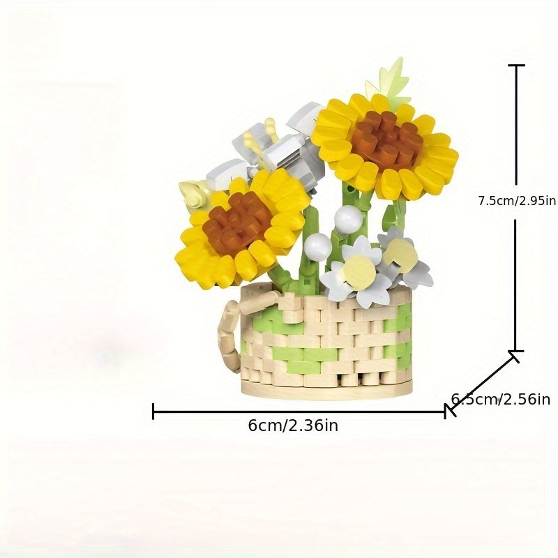 Eternal Flower Music Plant Girl Series Fragrant Honey Square Assembly Ornament