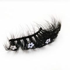 25MM Flower Glitter Fluffy Makeup Lashes Extension