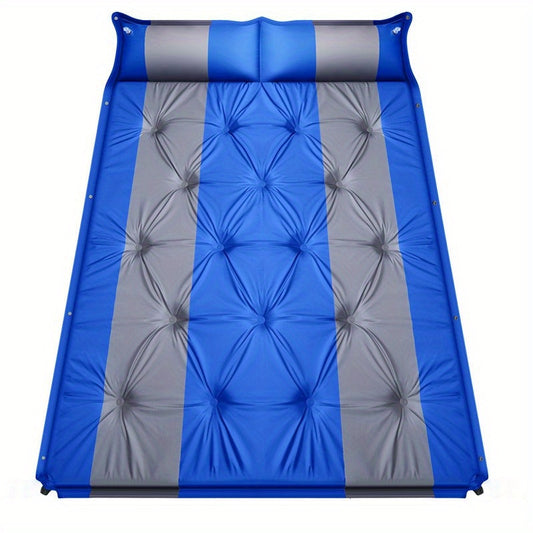 Outdoor Double Thickened Auto Inflatable Mat - Moisture Proof Camping