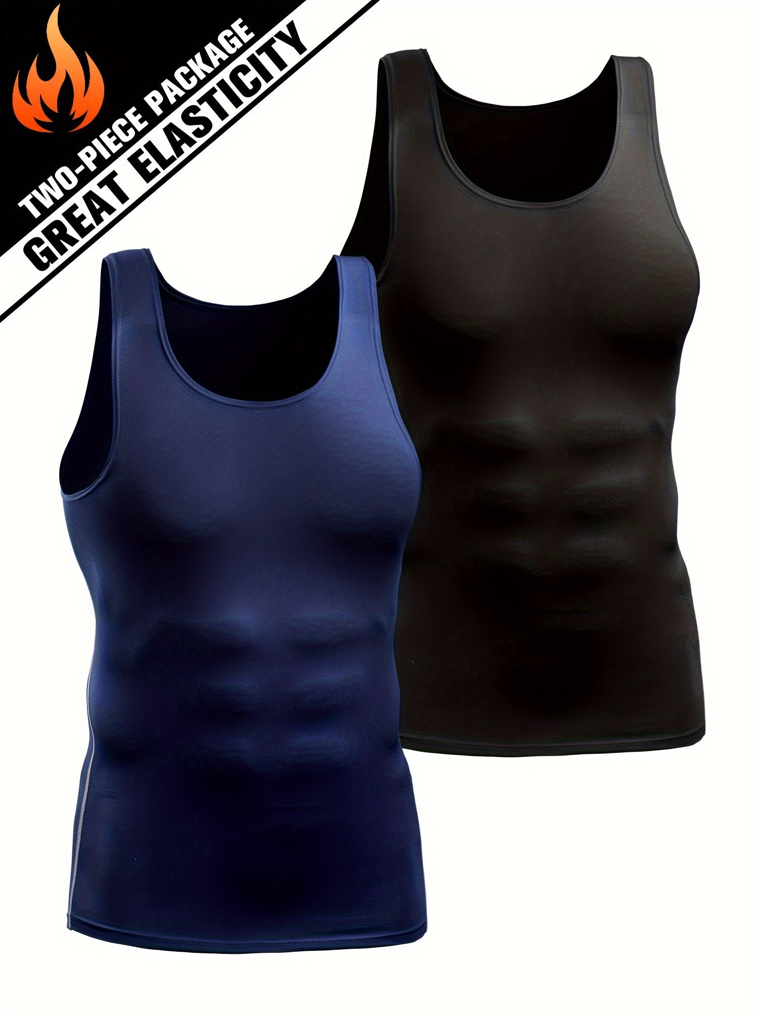 2pcs Men's Quick Drying Tank Tops Sleeveless T shirt for Gym Workout