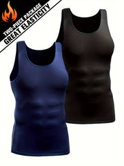 2pcs Men's Quick Drying Tank Tops Sleeveless T shirt for Gym Workout
