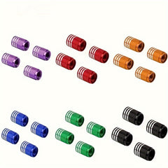 4pcs Colorful American Valve Cap Tire Dust Cap