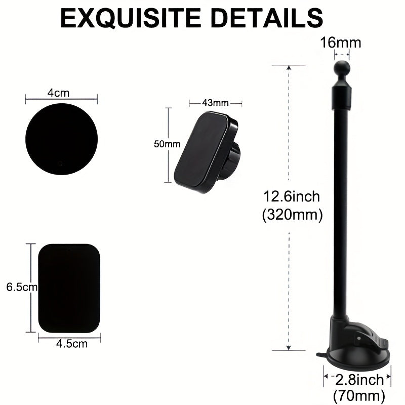 Universal Car Phone Holder Long Arm Windshield Stand Support
