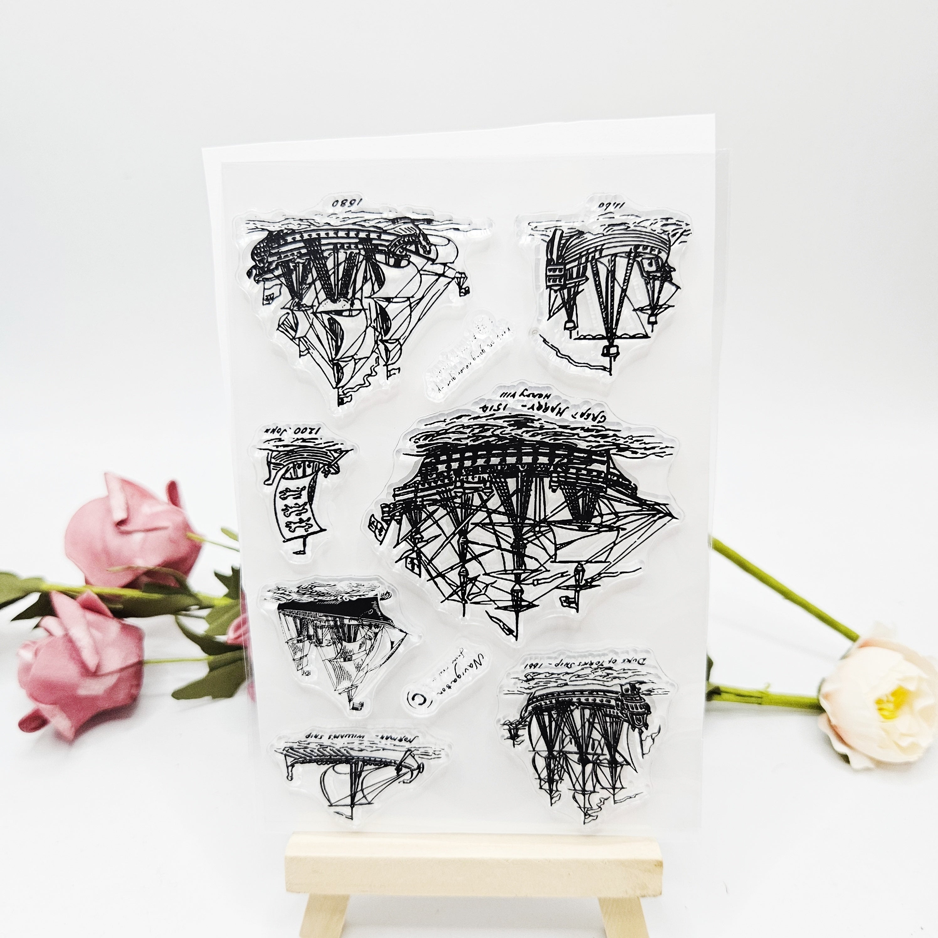 1pc Boat Transparent Stamp DIY Card Making Gift