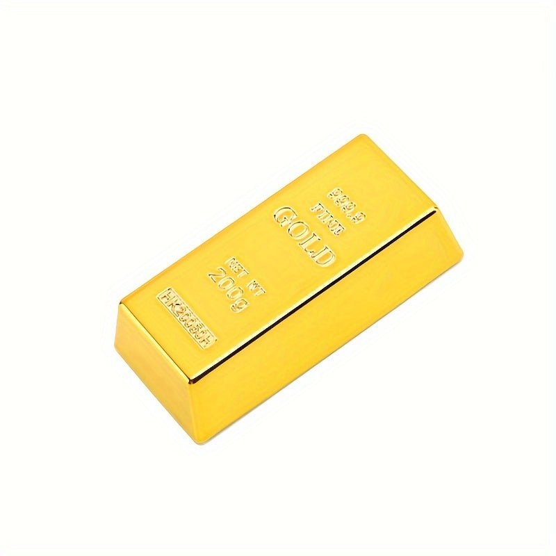 Prop Golden Bar Outdoor Treasure Game Party Trick Prop Golden Bar