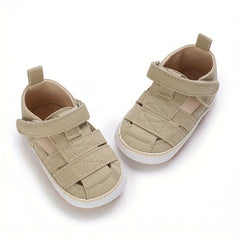Baby Closed Toe Hook Loop Sandals Comfy Beach Shoes Crib Shoes