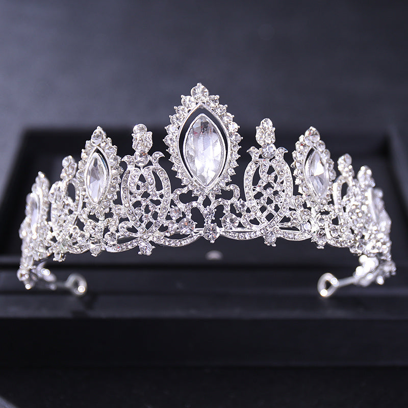 Sparkly Crystal Tiaras Queen Crown for Women Bride Headband