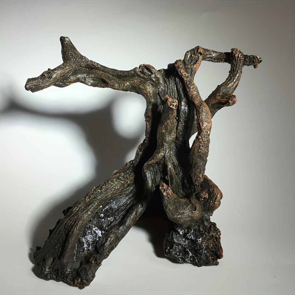 Aquatic Retreat Tree Stump Aquarium Decoration Sunken Wood Fish Hideaway