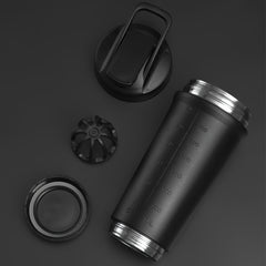 Insulated Protein Shaker Bottle 27oz Stainless Steel BPA Free
