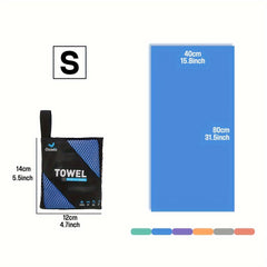 Microfiber Travel Towel with Mesh Bag, Quick Drying for Camping, Beach, Hiking