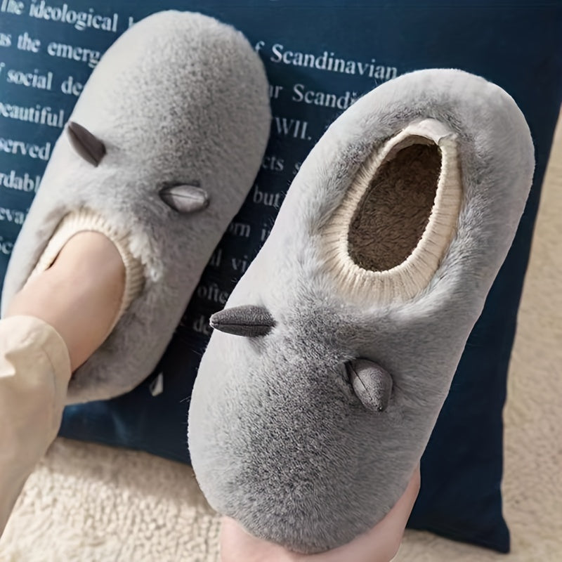 Women's Fluffy Slippers Cozy & Warm Slip On Winter Indoor Shoes