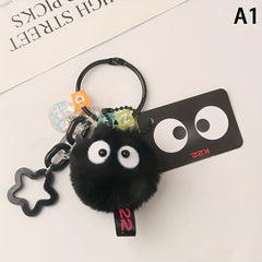 Colorful Plush Keychain Briquette Elf Doll Key Pendant
