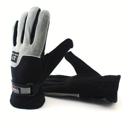 Winter Warm Fleece Full Finger Gloves for Skiing Cycling