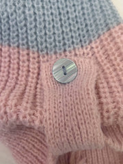 Colorblock Buckle Sweater with Pockets