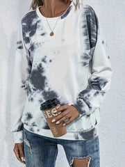 Tie Dye Print Pullover Sweatshirt for Women
