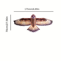 Lifelike Owl Kite Easy to Fly & Assemble Outdoor Fun Games Mini Bag
