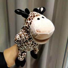 Hand Puppet Toy Ventriloquist Animal Glove Mouth Movable
