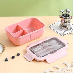 Stackable Bento Boxes with Cutlery Set Leak Proof Lunch Container