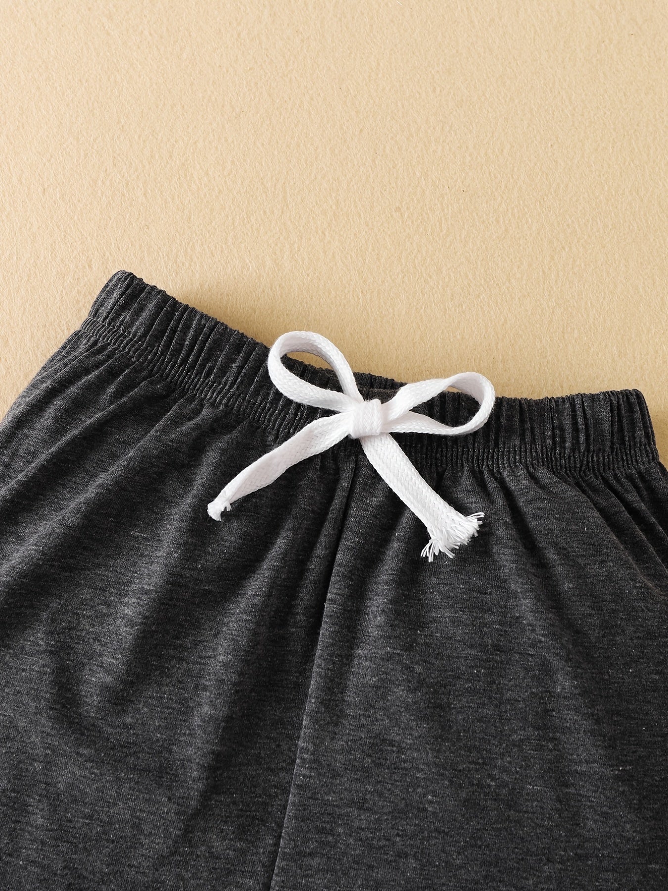 3pcs Boys Comfortable Drawstring Shorts for Summer