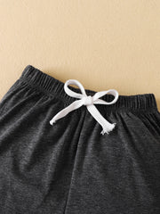 3pcs Boys Comfortable Drawstring Shorts for Summer
