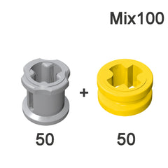 100 Small Particle Building Block Accessories Cross Shaft Sleeves Set
