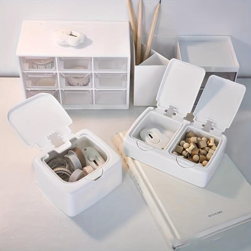 Cosmetic Swab Storage Box With Lid
