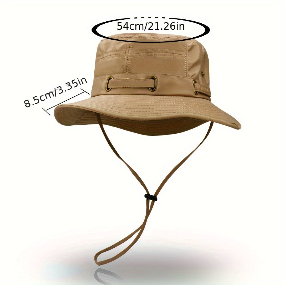 Men's Bucket Hat Summer Wide Brim Sun Hat For Outdoor Activities