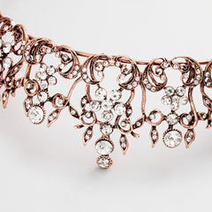 Rhinestone Flower Crown Headband Tiara Hair Accessories