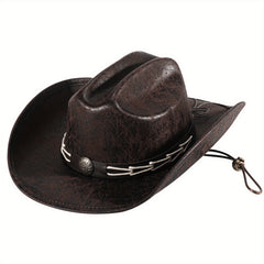 Durable Breathable Sunshade Cowboy Hat for Outdoor Activities