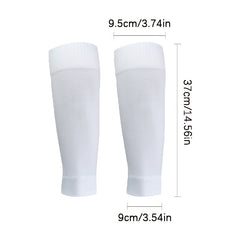 3 Pairs Set Calf Sleeves & Shine Guards & Crew Socks For Football