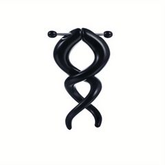 Girl's Asymmetric Spiral Stud Earrings Jewelry - Charms, Friendship
