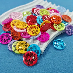 50pcs Mixed Resin Buttons For Children's Clothing Sewing DIY Supplies