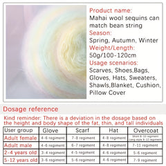 Dreamy Rainbow Long Mohair DIY Knitting Crocheting Soft Accessories