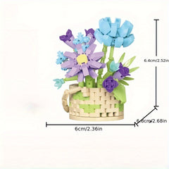 Eternal Flower Music Plant Girl Series Fragrant Honey Square Assembly Ornament