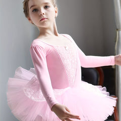 Girls 93 6 Cotton Long Sleeve Tutu Ballet Leotard