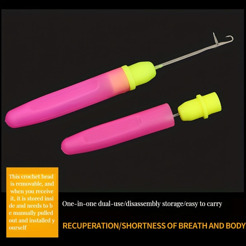 Crochet Hook Repair Set Plastic Handle Small Crochet Woolen T
