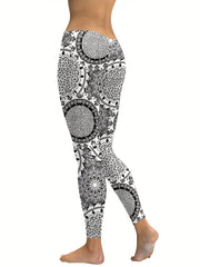 Tribal Pattern Printed Leggings for Women