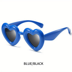 Men's Heart Shaped Frame Sunglasses Y2K Sunglasses For Holiday Party
