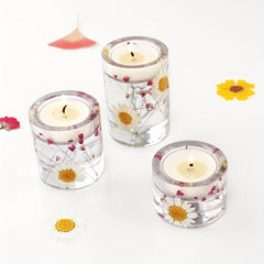 Crystal Drip Resin Candle Holder Silicone Mold